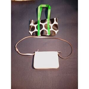 Kate Spade New York Leather Crossbody Zipper Bag‎ And Small Carry Bag